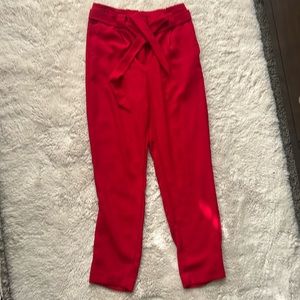 Red trousers from Express for sale